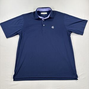 Donald Ross Sport Men's L Blue Golf Polo Shirt Stretch